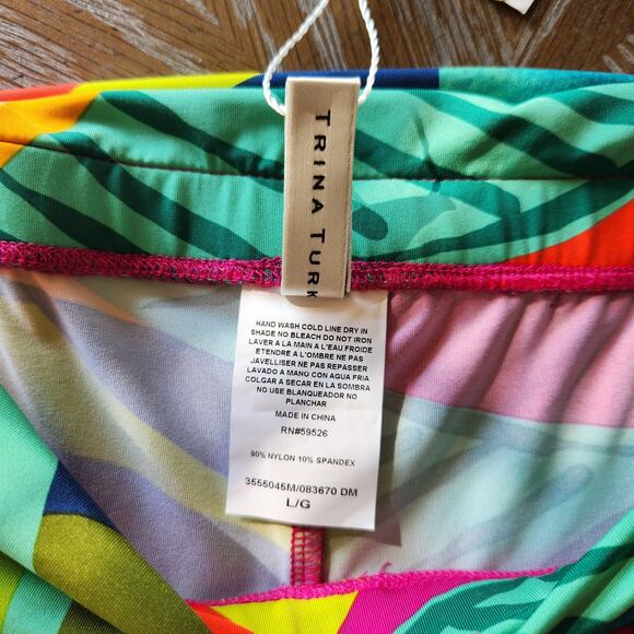 NWT $162 Trina Turk Rainforest Soft Jersey Swim Pants Size Medium and Large - Picture 10 of 11
